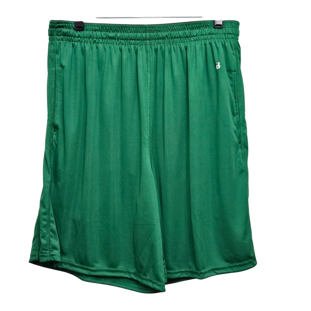 Badger Sport Athletic Shorts Mens Size Large Green Ultimate SoftLock Performance
